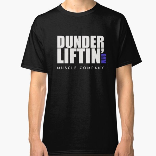 Dunder Lifting Gym Muscle Company - Dark version Classic T-Shirt