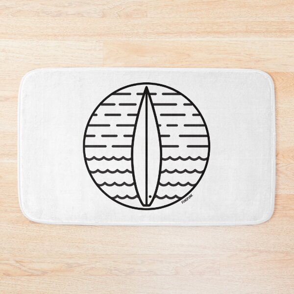 Item preview, Surfing Minimal Icon Sticker designed and sold by Fangpunk.