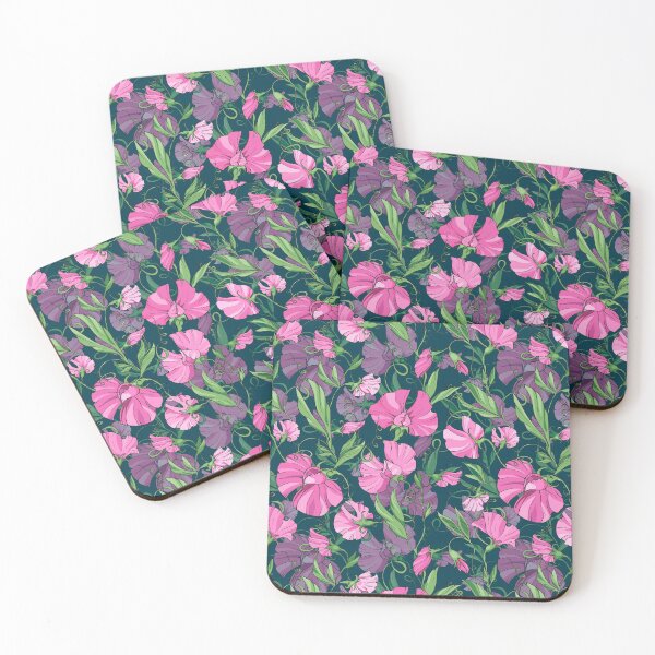 Item preview,  Pink flowers  sweet pea   designed and sold by babanovaesha.