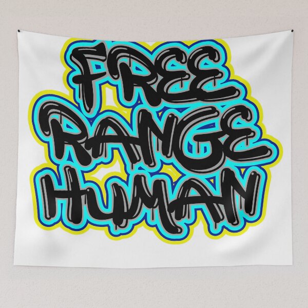 Item preview, Free Range Human Graffiti Vintage designed and sold by crickmonster.