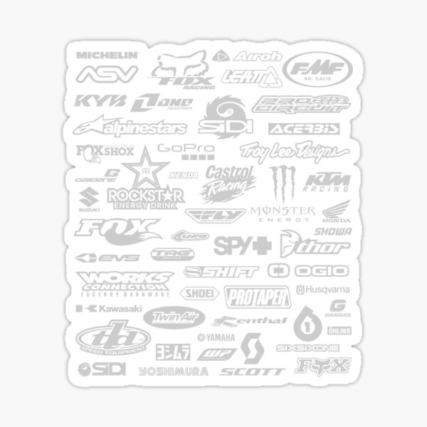 Motocross Logos Far Art Sticker