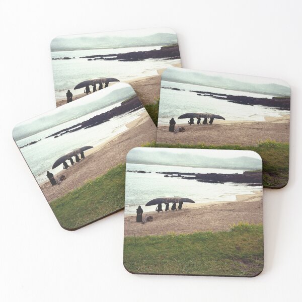Item preview, Monks carry currach on Dingle Peninsula designed and sold by Dermot O' Dowda.