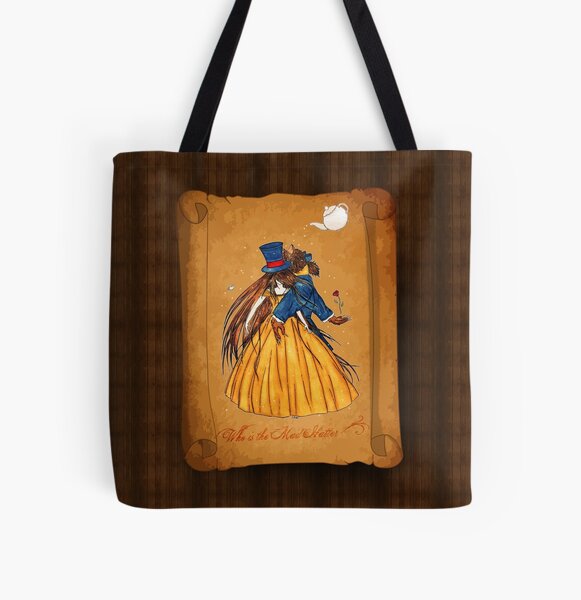 Who is the Mad Hatter ? Beauty and the Beast All Over Print Tote Bag