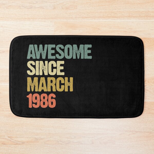 Item preview, Awesome Since March 1986 34th Birthday Gift designed and sold by vomaria.