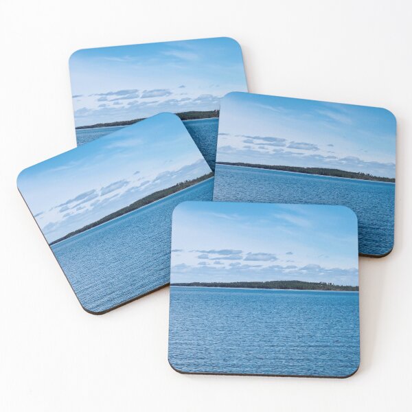 Item preview, Beautiful blue sky and lake in Sweden designed and sold by Sasas Design.