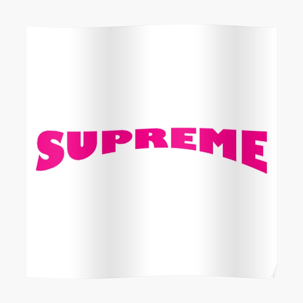 Pink Supreme Roblox Logo Sticker By Doakorkmaz01 Redbubble - supreme x louis vuitton bag roblox