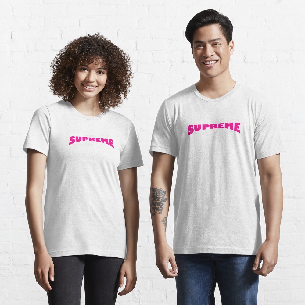 Pink Supreme Roblox Logo Sticker By Doakorkmaz01 Redbubble - roblox supreme bag t shirt