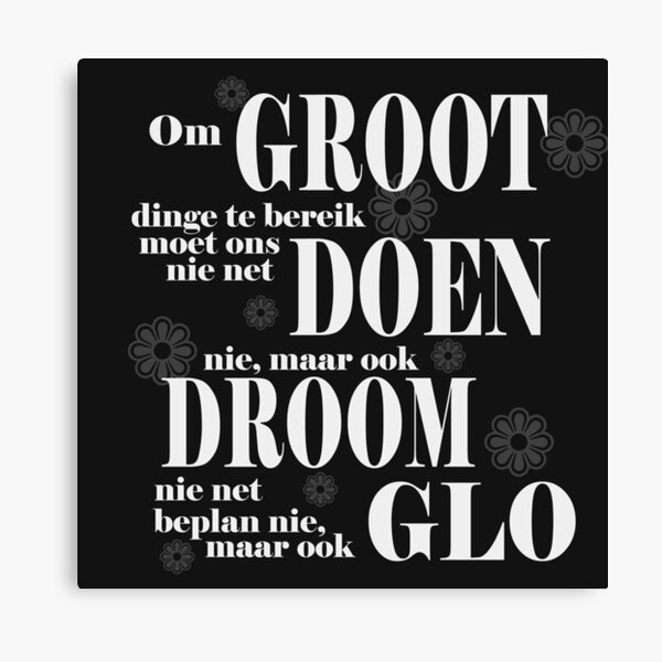 Afrikaans Canvas Prints Redbubble