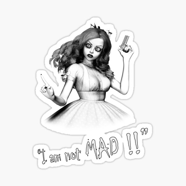 Alice gone mad Sticker