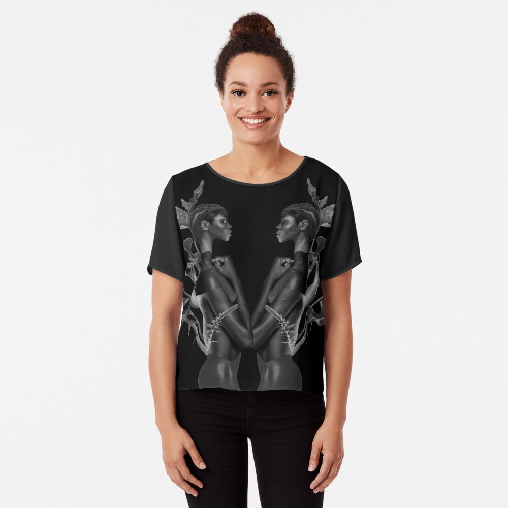 Rebirth of Self - butterfly, nature, metamorphosis Chiffon Top