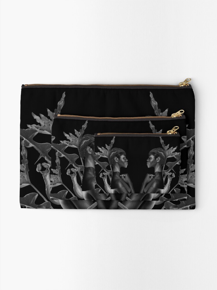 Alternate view of Rebirth of Self - butterfly, nature, metamorphosis Zipper Pouch