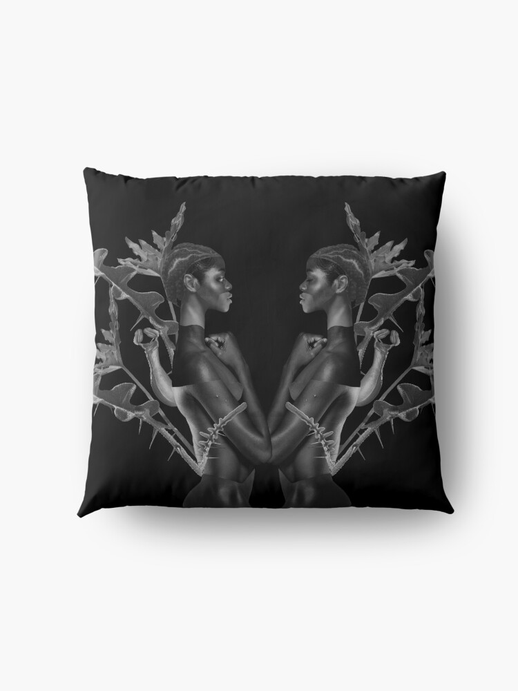 Alternate view of Rebirth of Self - butterfly, nature, metamorphosis Floor Pillow
