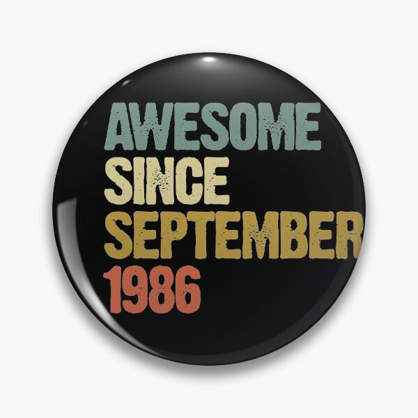 Item preview, Awesome Since September 1986 34th Birthday Gift designed and sold by vomaria.