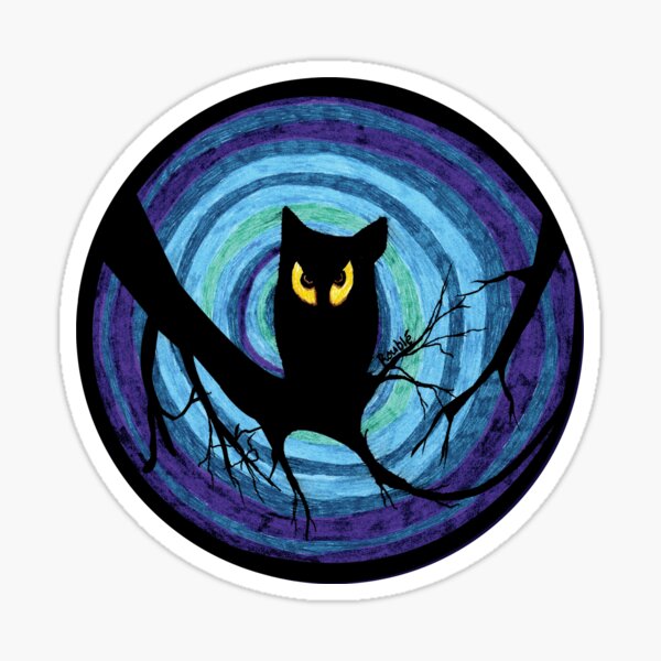 time for child stories: the EVIL OWL Sticker