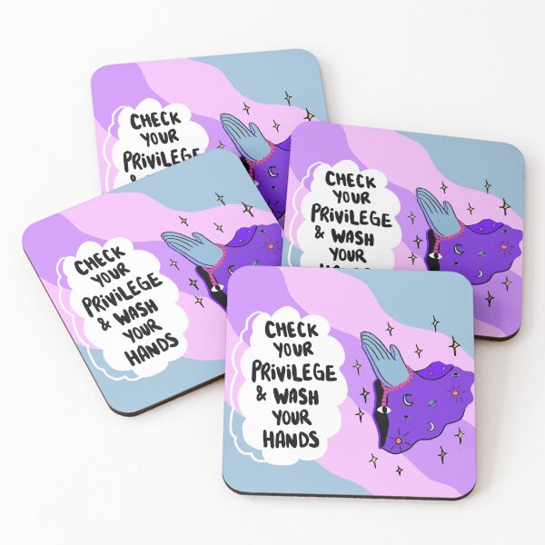 Item preview, Check your privilege and wash your hands designed and sold by Giulia Pink.