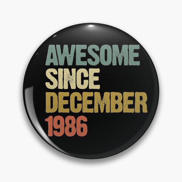 Item preview, Awesome Since December 1986 34th Birthday Gift designed and sold by vomaria.