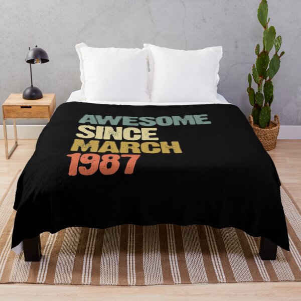 Item preview, Awesome Since March 1987 33rd Birthday Gift designed and sold by vomaria.