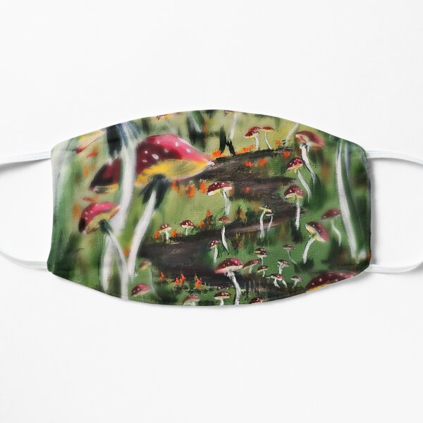 Mushroom trail Flat Mask