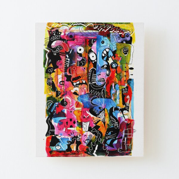 Doodles Wood Mounted Print