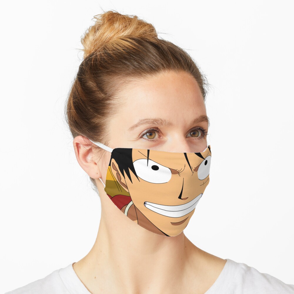 Download "one piece luffy face" Mask by lemmy75019 | Redbubble