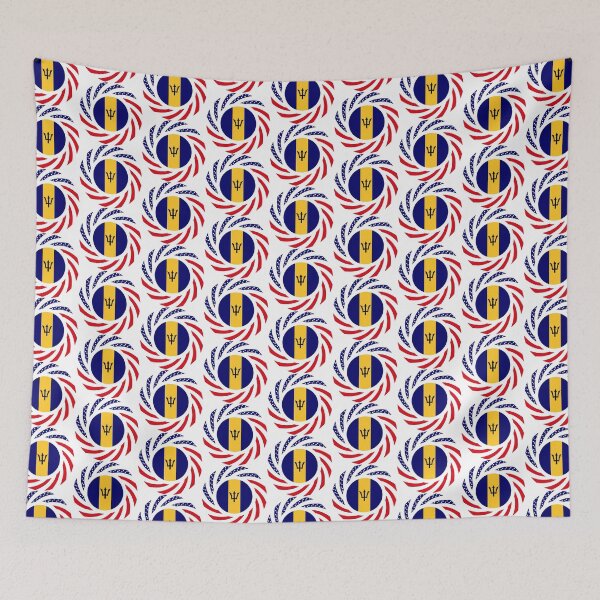 Artikelvorschau, Barbadian American Multinational Patriot Flag Series entworfen und verkauft von Carbon-Fibre Media.