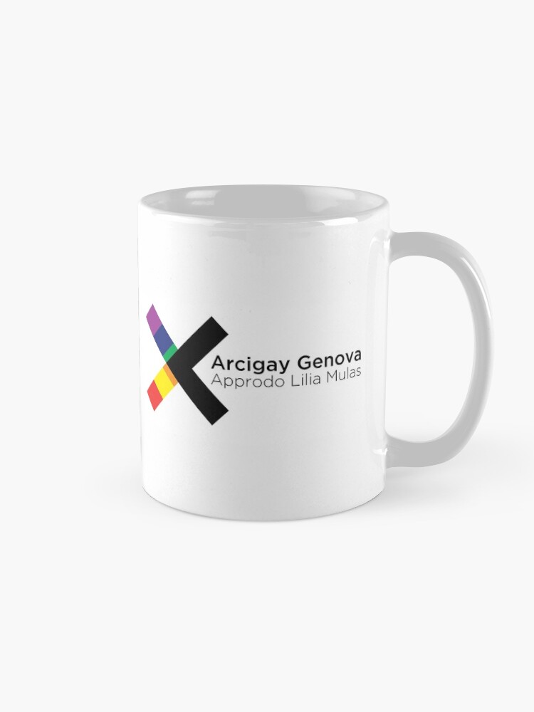 Alternate view of Arcigay Approdo Genova Logo Mug