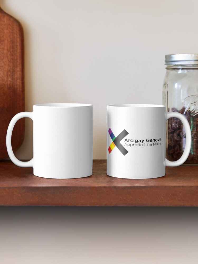 Alternate view of Arcigay Approdo Genova Logo Mug