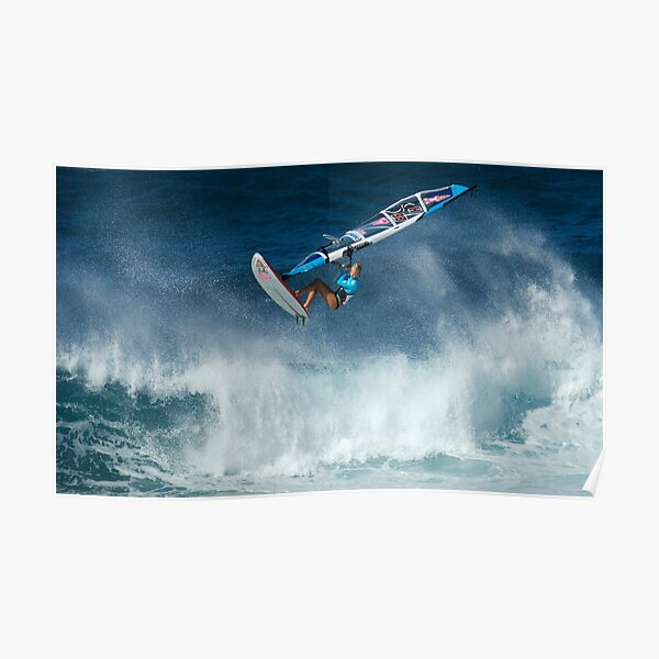 Windsurfing Into The Wind Poster