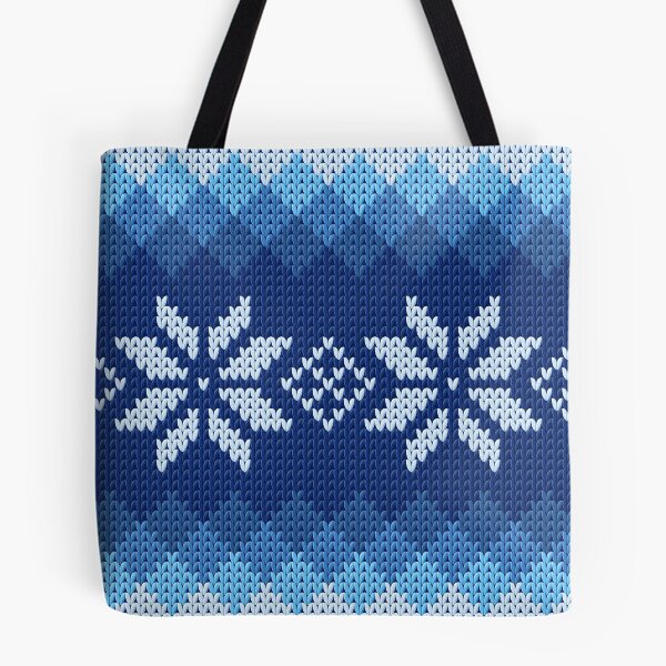 Item preview, Pattern Norway Sweden Knitted Knitted Blue White designed and sold by PandaPope.