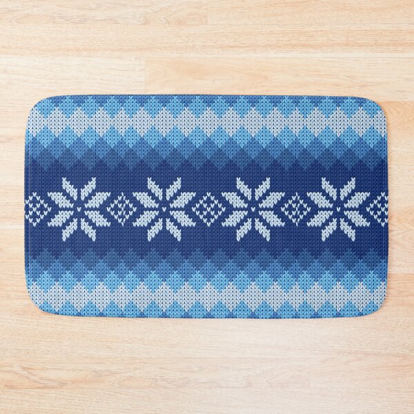 Item preview, Pattern Norway Sweden Knitted Knitted Blue White designed and sold by PandaPope.