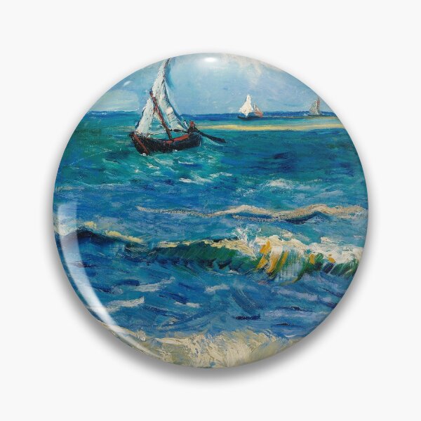 Item preview, Seascape near Les Saintes-Maries-de-la-Mer by Vincent van Gogh designed and sold by VintageArchive.