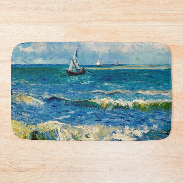 Item preview, Seascape near Les Saintes-Maries-de-la-Mer by Vincent van Gogh designed and sold by VintageArchive.