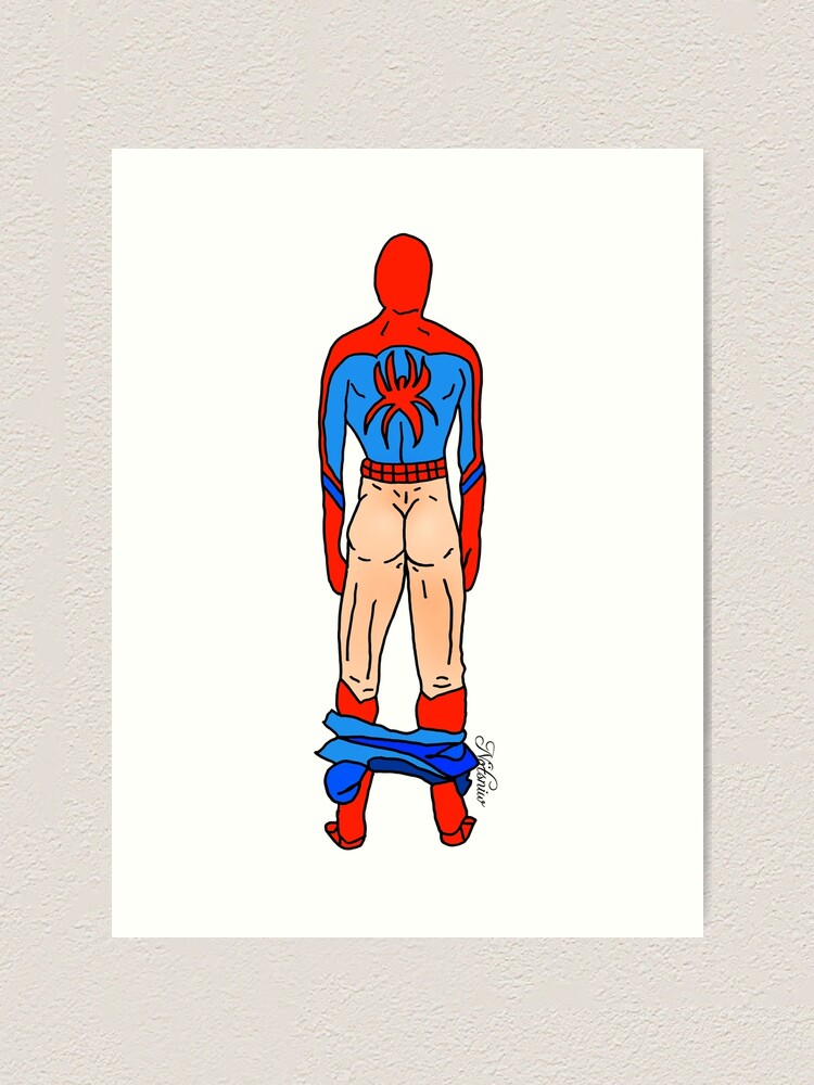 Alternate view of Spider Butt (Light) Art Print