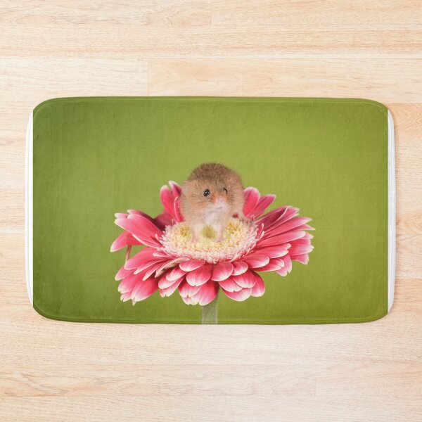 Item preview, Cute Harvest Mouse on Gerbera designed and sold by InterestingImag.