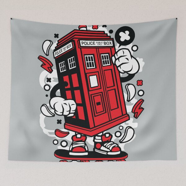 Item preview, Police Box Skater designed and sold by Nickelparis.