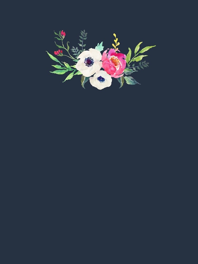 Anemone Peony Watercolor Bouquet by junkydotcom
