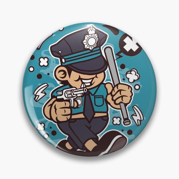 Item preview, Police Cartoon designed and sold by Nickelparis.