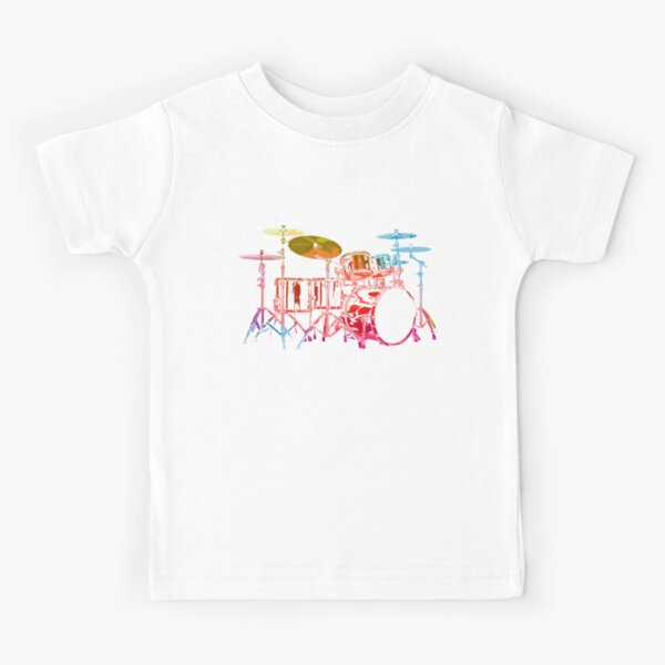Item preview, Drum Set (bold digital colors) designed and sold by ROBOTFACE .