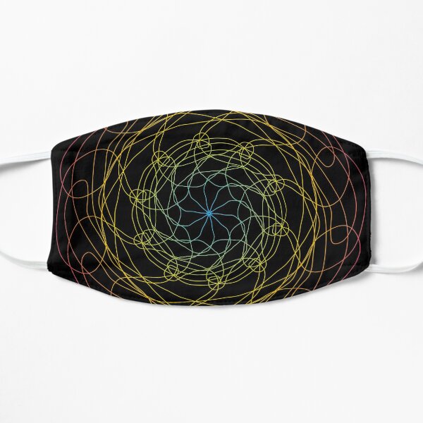 Pansexual Pride Spirograph Mask