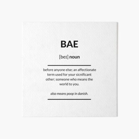 O que significa bae?