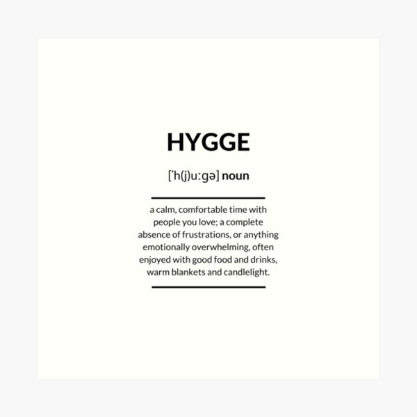 Item preview, Hygge Definition | Dictionary Collection designed and sold by Designschmiede.