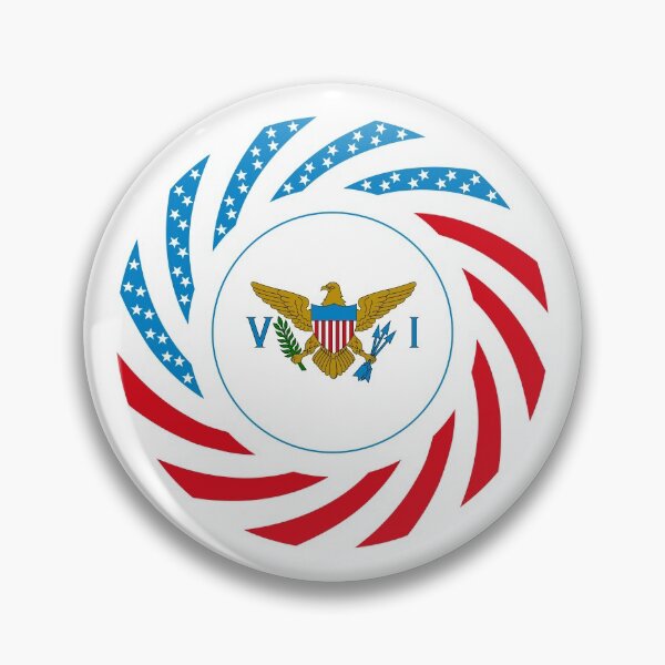 Item preview, Virgin Islander American Multinational Patriot Flag Series designed and sold by Carbon-Fibre Media.