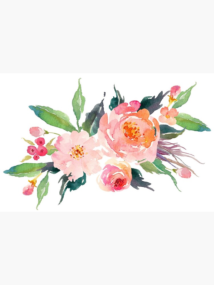 Carte de vœux « Bouquet de fleurs aquarelle », par junkydotcom | Redbubble
