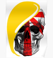 Blond skull! Poster