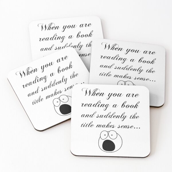 Item preview, Cuando estás leyendo un libro y de repente el título tiene sentido ... designed and sold by NerdySherds.