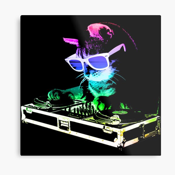 Item preview, HOUSE CAT (Rainbow DJ Kitty) designed and sold by ROBOTFACE .