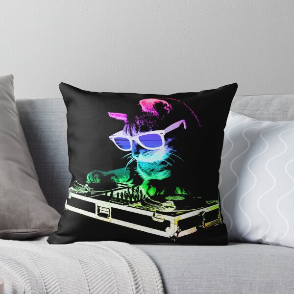 Item preview, HOUSE CAT (Rainbow DJ Kitty) designed and sold by ROBOTFACE .