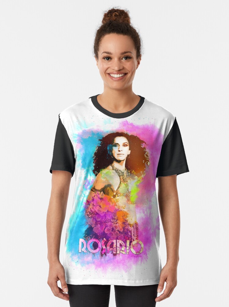 Vista alternativa de Camiseta gráfica Rosario Flores "Muchas Flores".