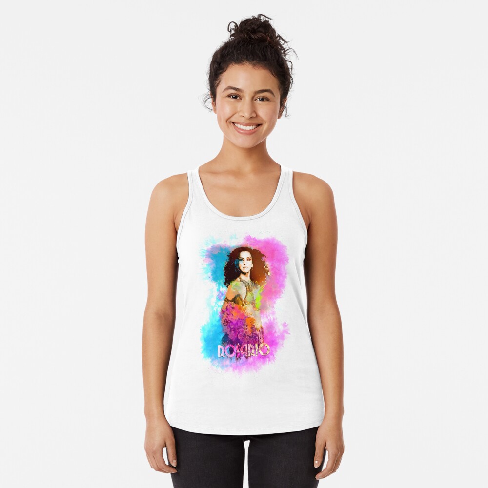 Rosario Flores "Muchas Flores". Camiseta con espalda nadadora