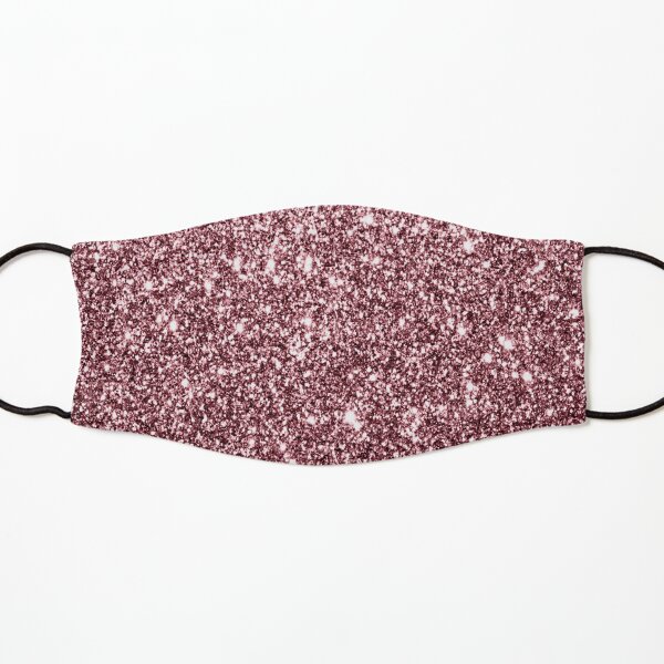Rose Gold Glitter Pattern Kids Mask